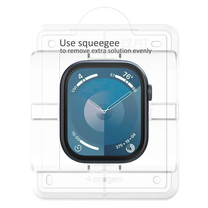 Spigen Elite Shield ”EZ FIT” Hybrid Glass 2-PACK for Apple Watch 10 (42MM) - Clear - Cell phone tempered