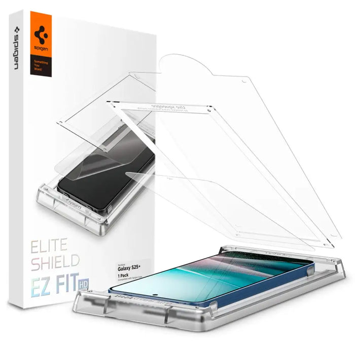 Spigen ELITE SHIELD EZ FIT Hybrid Glass for Samsung Galaxy S25+ - Transparent - Cell phone tempered glass<<<HurtelXML