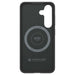 Spigen Enzo Aramid GP-FPS931PGABW Silicone Case with Built-in MagFit Ring for Samsung Galaxy S25 - Black - Cell phone