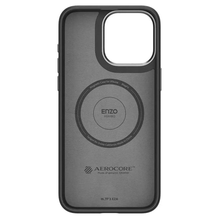 Spigen Enzo Aramid Mag Case with MagSafe for iPhone 15 Pro - Matte Black - Cell phone cases