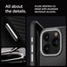 Spigen Enzo Aramid Mag Case with MagSafe for iPhone 15 Pro - Matte Black - Cell phone cases