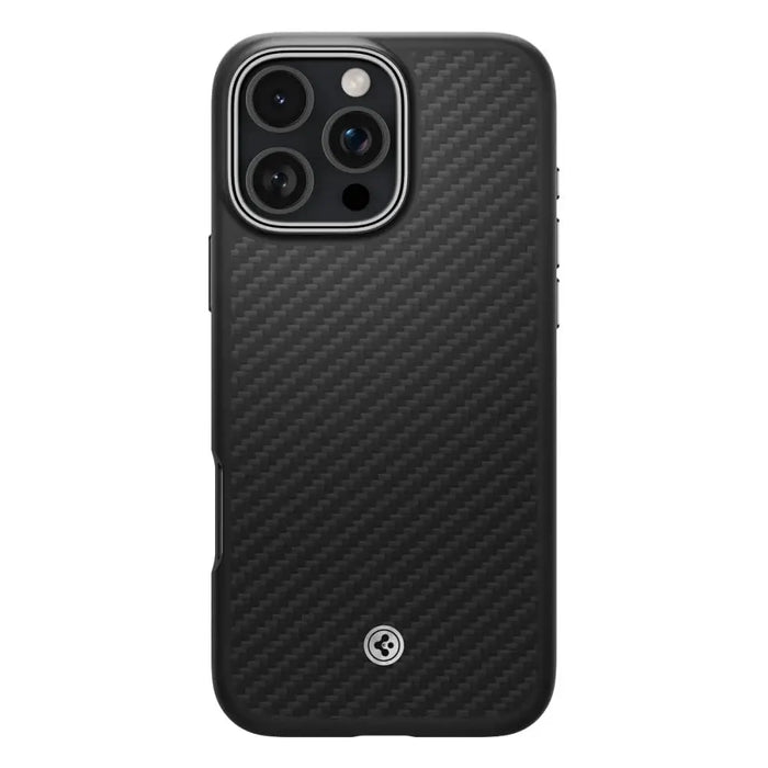 Spigen Enzo Aramid Mag Case with MagSafe for iPhone 16 Pro - Black and Silver - Cell phone cases and covers<<<HurtelXML