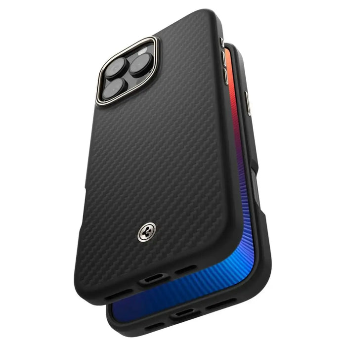 Spigen Enzo Aramid Mag Case with MagSafe for iPhone 16 Pro - Matte Black - Cell phone cases and covers<<<HurtelXML