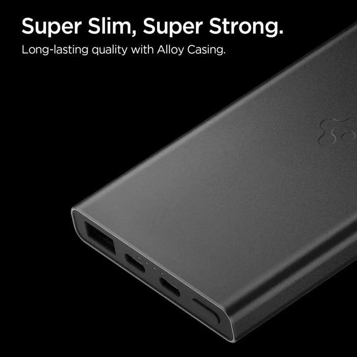 Spigen Essential EA2210 Power Bank 10000 mAh 22.5W - Black - Powerbanks<<<HurtelXML