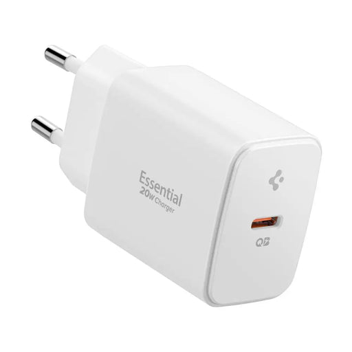 Spigen Essential EE201EU USB-C 20W Wall Charger - White - Cell phone USB charger<<<HurtelXML