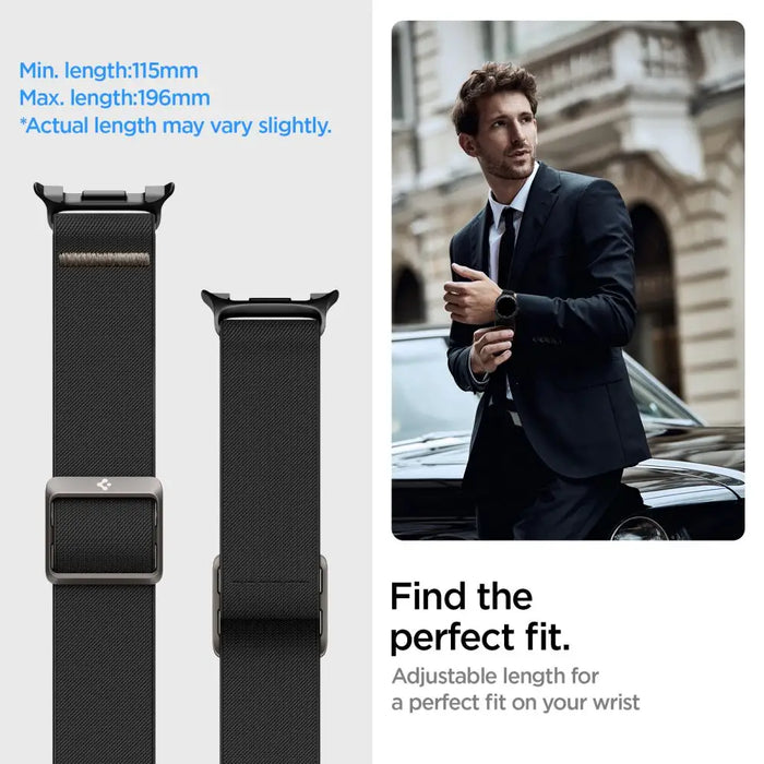 Spigen Fit Lite Strap for Samsung Galaxy Watch 40/44/46 mm - Black - Other cell phone equipment<<<HurtelXML