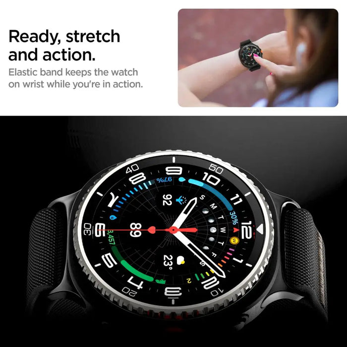Spigen Fit Lite Strap for Samsung Galaxy Watch 40/44/46 mm - Black - Other cell phone equipment<<<HurtelXML