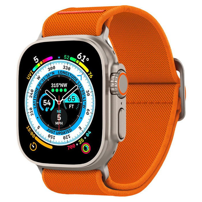 Spigen Fit Lite Ultra Strap for Apple Watch 4 / 5 / 6 / 7 / 8 / SE / Ultra (42/44/45/49 mm) - Orange - Cell phone cases