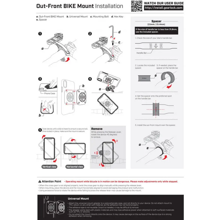Spigen Gearlock MF100 Bike Stem Mount - Black - Cell phone holders<<<HurtelXML