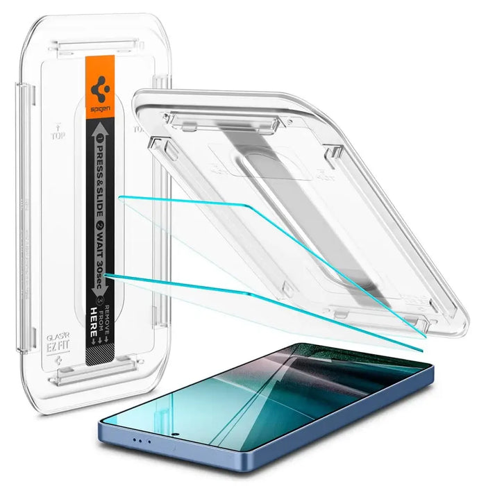 Spigen Glas.tR EZ FIT 2-pack tempered glass for Samsung Galaxy S25 Ultra - transparent - Cell phone tempered