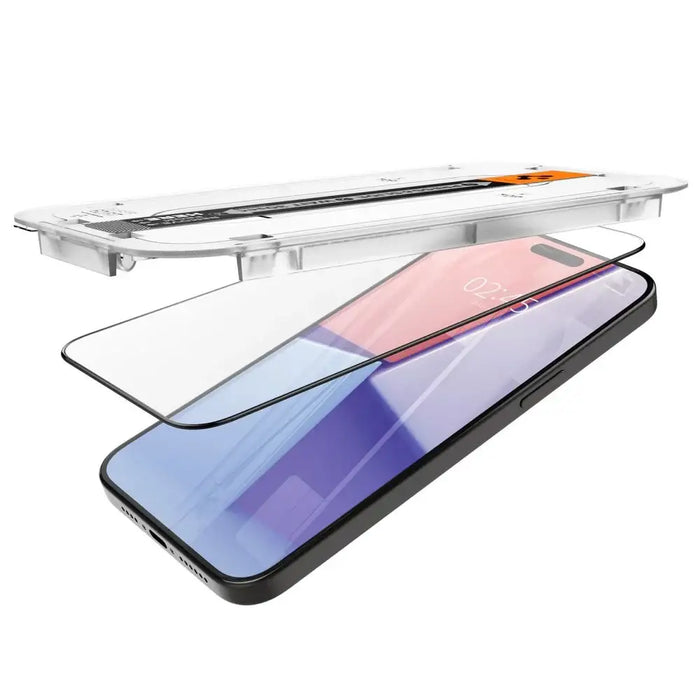 Spigen Glas.tR EZ Fit FC Tempered Glass for iPhone 15 Pro - Black - Cell phone tempered glass<<<HurtelXML