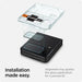 Spigen Glas.tR EZ Fit FC Tempered Glass with Hinge Film for Samsung Galaxy Z Flip 4 - Black 2 pcs. - Cell phone