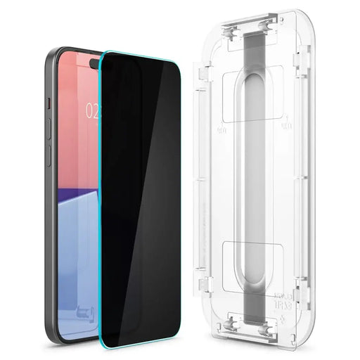 Spigen Glas.tR EZ Fit Privacy Tempered Glass for iPhone 15 / 16 - Cell phone tempered glass<<<HurtelXML