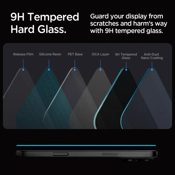 Spigen Glas.tR EZ Fit Privacy Tempered Glass for iPhone 16 Pro Max - 2 pcs. - Cell phone tempered glass<<<HurtelXML