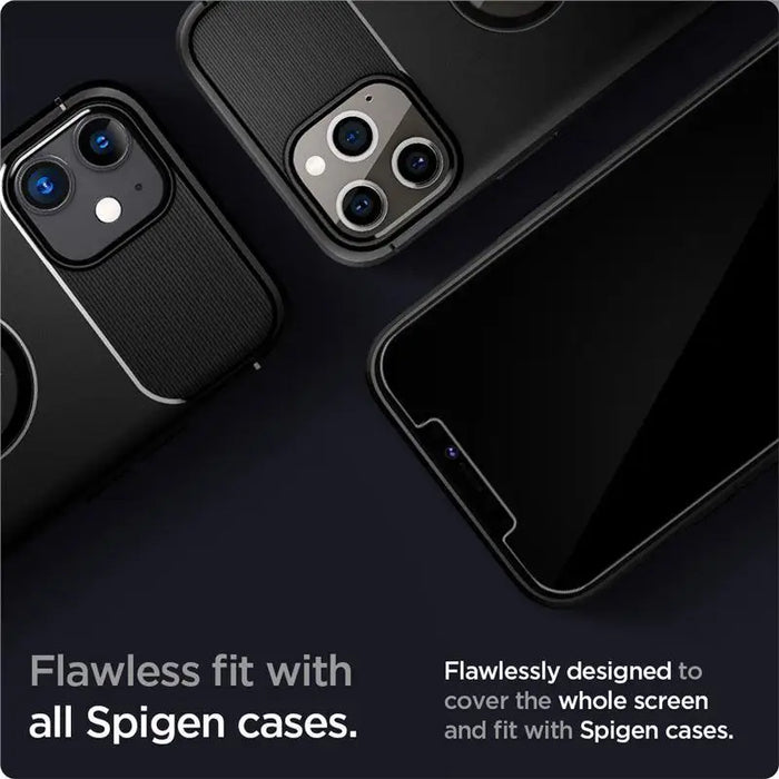 Spigen Glas.tR EZ Fit Tempered Glass for iPhone 12 / iPhone 12 Pro - 2 pcs. - Cell phone tempered glass<<<HurtelXML