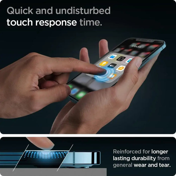 Spigen Glas.tR EZ Fit Tempered Glass for iPhone 12 Pro Max - 2 pcs. - Cell phone tempered glass<<<HurtelXML