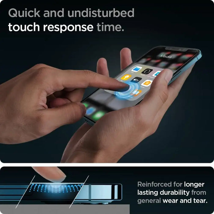 Spigen Glas.tR EZ Fit Tempered Glass for iPhone 12 Pro Max - 2 pcs. - Cell phone tempered glass<<<HurtelXML