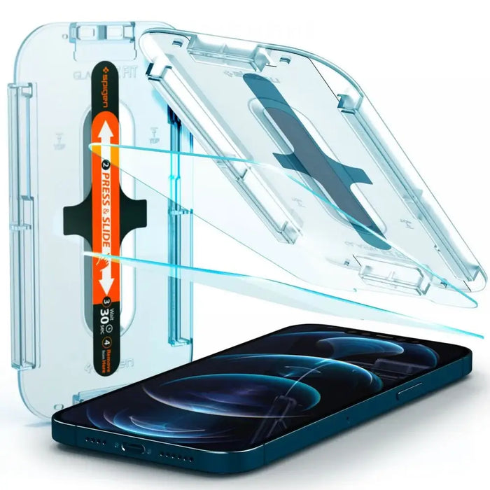 Spigen Glas.tR EZ Fit Tempered Glass for iPhone 12 Pro Max - 2 pcs. - Cell phone tempered glass<<<HurtelXML