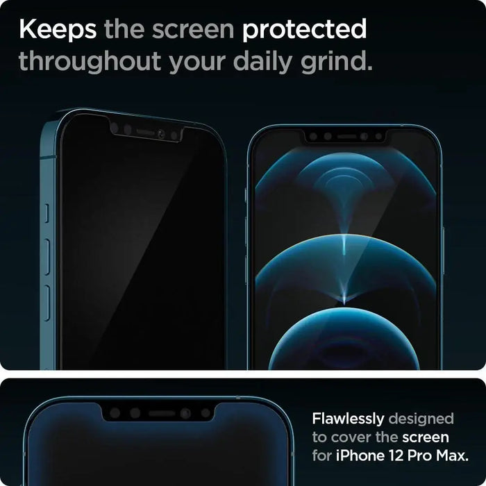 Spigen Glas.tR EZ Fit Tempered Glass for iPhone 12 Pro Max - 2 pcs. - Cell phone tempered glass<<<HurtelXML