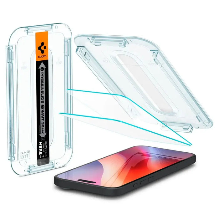 Spigen Glas.tR EZ Fit tempered glass for iPhone 15 / 16 - 2 pcs. - Cell phone tempered glass<<<HurtelXML