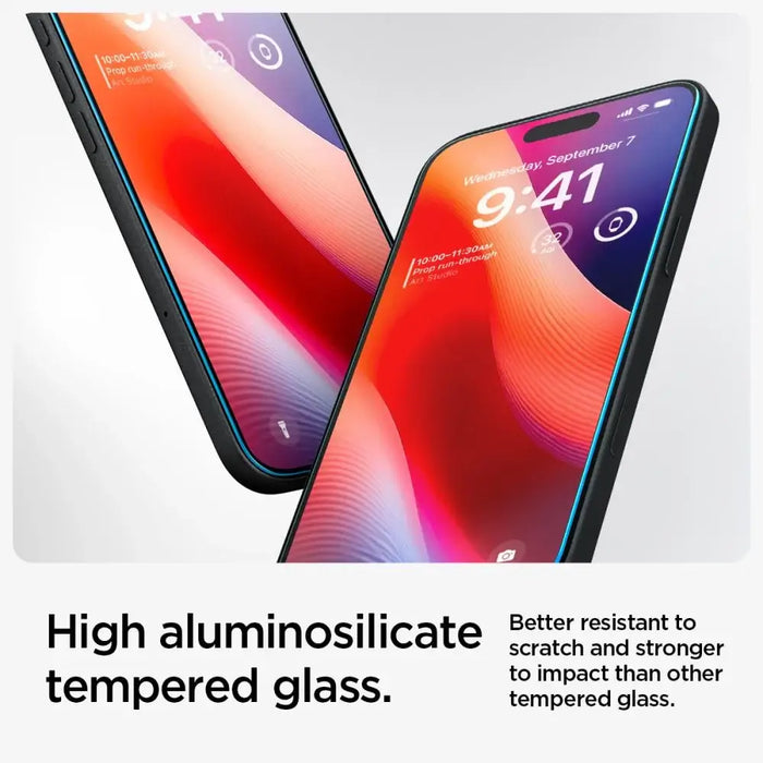 Spigen Glas.tR EZ Fit Tempered Glass for iPhone 15 / 16 - Cell phone tempered glass<<<HurtelXML