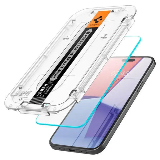 Spigen Glas.tR EZ Fit Tempered Glass for iPhone 15 Plus / 16 Plus - Cell phone tempered glass<<<HurtelXML