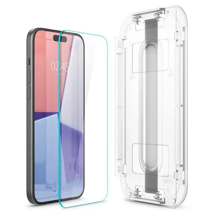Spigen Glas.tR EZ Fit Tempered Glass for iPhone 15 Plus / 16 Plus - Cell phone tempered glass<<<HurtelXML