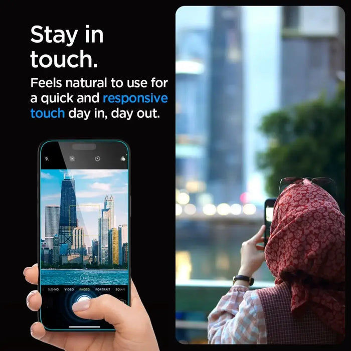 Spigen Glas.tR EZ Fit tempered glass for iPhone 15 Pro - 2 pcs. - Cell phone tempered glass<<<HurtelXML