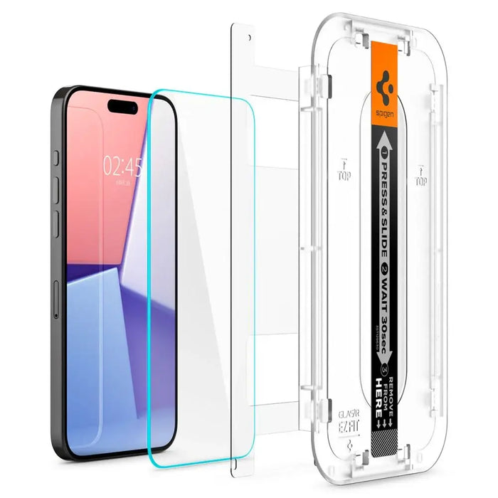 Spigen Glas.tR EZ Fit tempered glass for iPhone 15 Pro Max - 2 pcs. - Cell phone tempered glass<<<HurtelXML