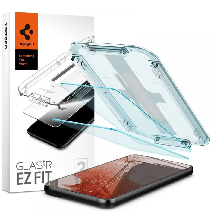 Spigen Glas.tR EZ Fit Tempered Glass for Samsung Galaxy S22 - 2 pcs. - Cell phone tempered glass<<<HurtelXML