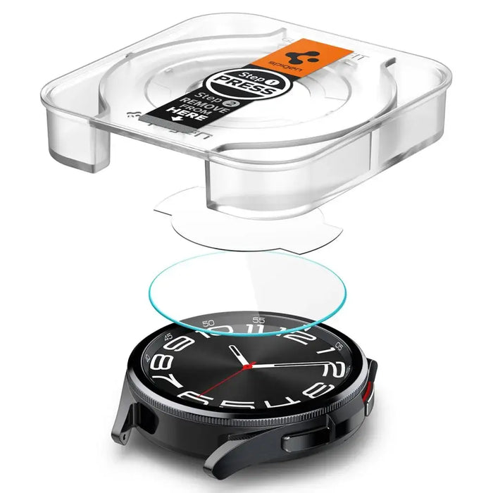 Spigen Glas.tR EZ Fit tempered glass for Samsung Galaxy Watch 6 Classic (43 mm) - 2 pcs. - Cell phone cases