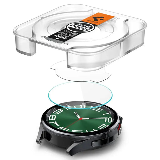 Spigen Glas.tR EZ Fit tempered glass for Samsung Galaxy Watch 6 Classic (47 mm) - 2 pcs. - Cell phone cases
