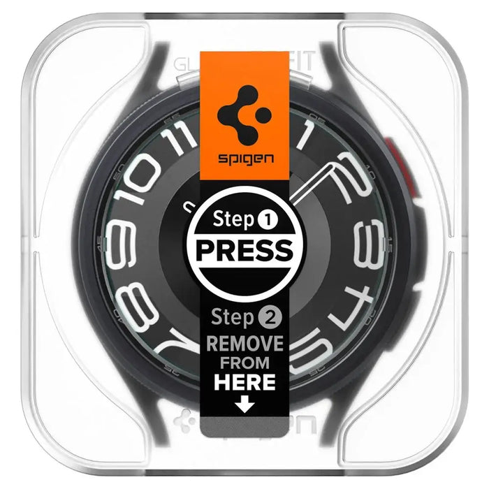 Spigen Glas.tR EZ Fit tempered glass for Samsung Galaxy Watch 6 Classic (43 mm) - 2 pcs. - Cell phone cases