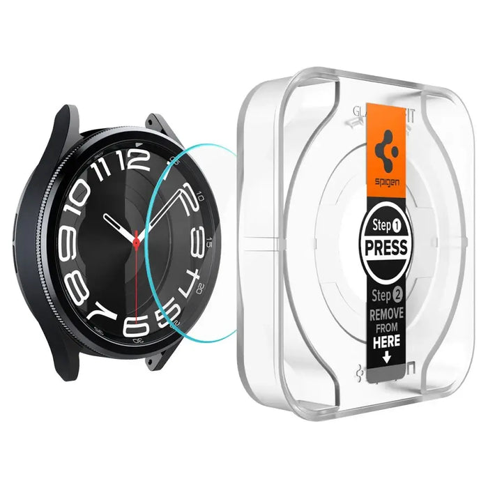 Spigen Glas.tR EZ Fit tempered glass for Samsung Galaxy Watch 6 Classic (43 mm) - 2 pcs. - Cell phone cases