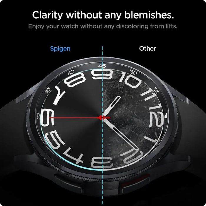 Spigen Glas.tR EZ Fit tempered glass for Samsung Galaxy Watch 6 Classic (43 mm) - 2 pcs. - Cell phone cases