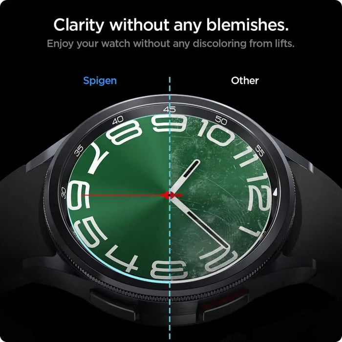 Spigen Glas.tR EZ Fit tempered glass for Samsung Galaxy Watch 6 Classic (47 mm) - 2 pcs. - Cell phone cases