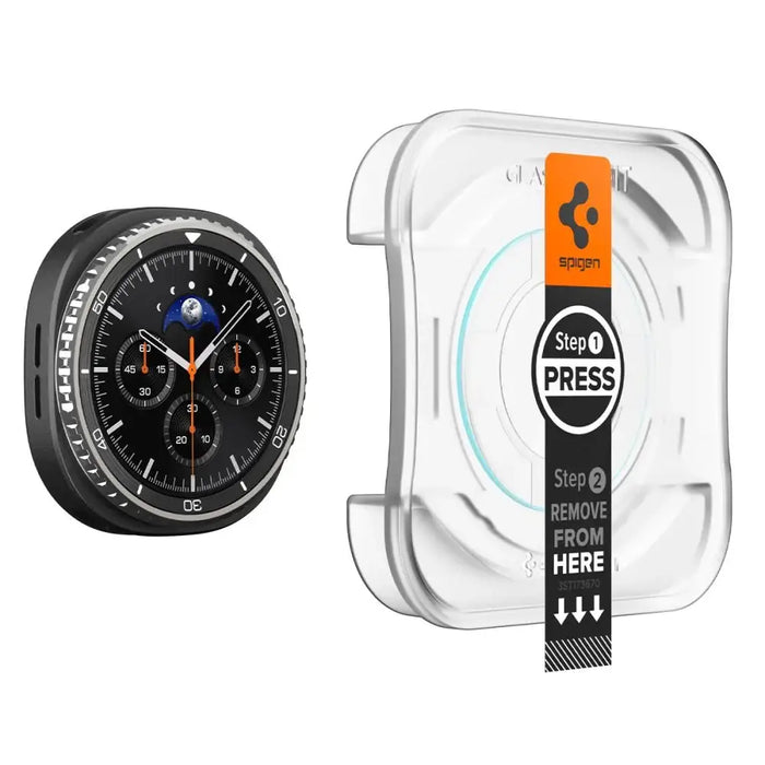 Spigen Glas.TR ”Ez-Fit” Tempered Glass for Samsung Galaxy Watch 8 46mm - Transparent - Cell phone tempered