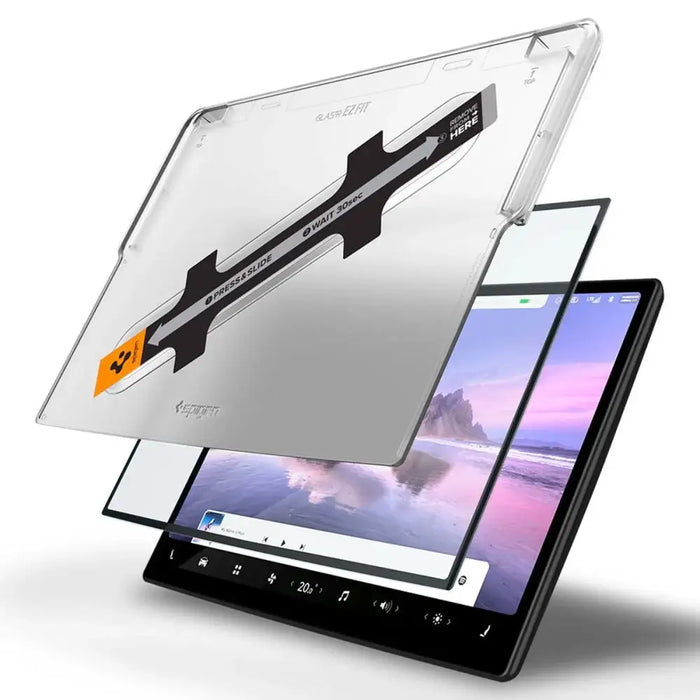 Spigen Glas.tR EZ Fit Tempered Glass for Tesla Model X 2022 / Model S 2021 - Black - Cell phone tempered