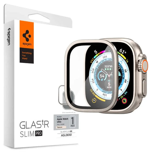 Spigen Glas.tR Slim Pro Tempered Glass for Apple Watch Ultra (49mm) - Beige - Cell phone tempered glass<<<HurtelXML