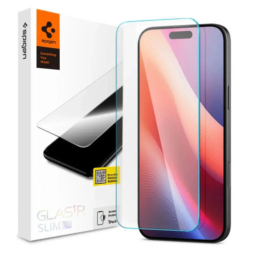 Spigen Glas.tR Slim tempered glass for iPhone 15/16 - Cell phone tempered glass<<<HurtelXML