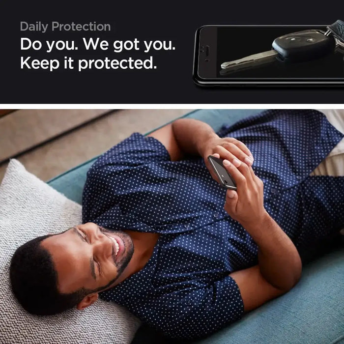 Spigen Glass FC Tempered Glass for iPhone 7 / 8 / SE 2020 / 2022 - Black 2 pcs. - Cell phone tempered glass<<<HurtelXML