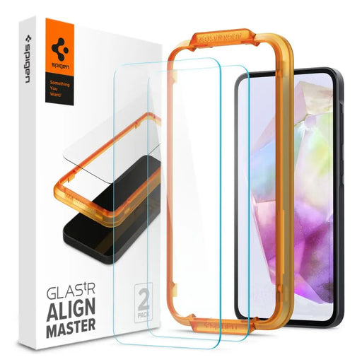 Spigen Glass tR AlignMaster 2 Pack - Samsung Galaxy A35 - Cell phone cases and covers<<<HurtelXML