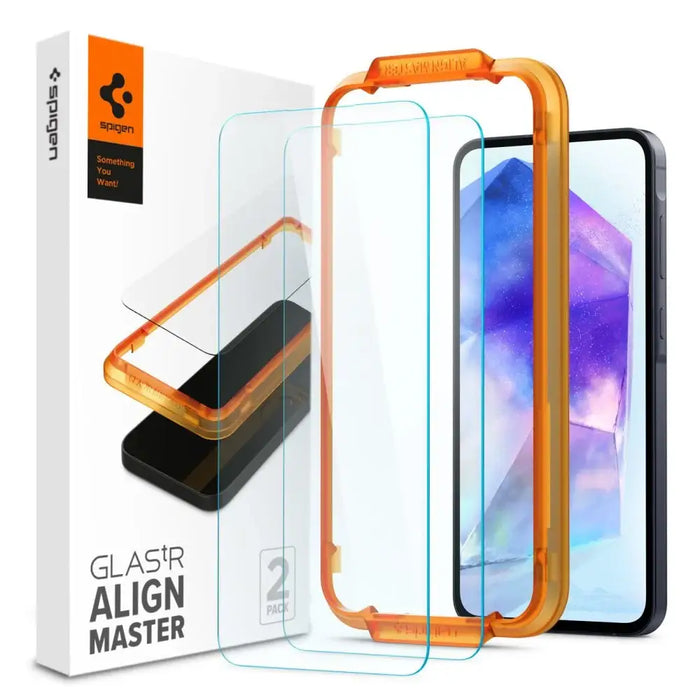 Spigen Glass tR AlignMaster 2 Pack - Samsung Galaxy A55 - Cell phone tempered glass<<<HurtelXML