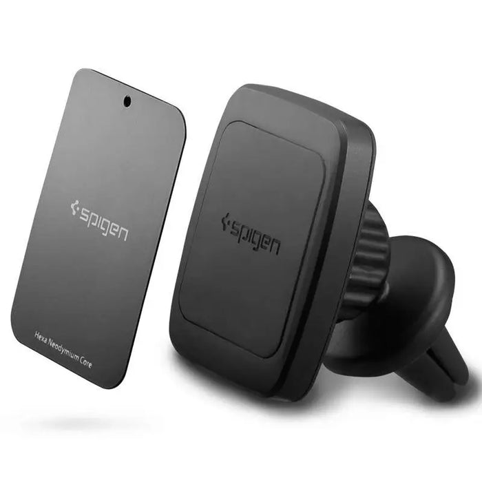Spigen H12 phone holder for car air vent magnetic - black - Cell phone holders<<<HurtelXML