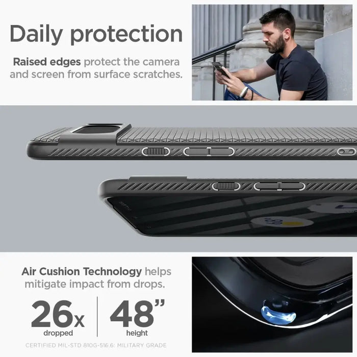 Spigen Liquid Air Case for Google Pixel 8 Pro - Matte Black - Cell phone cases and covers<<<HurtelXML