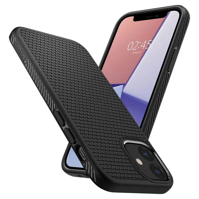 Spigen Liquid Air Case for iPhone 12 mini - Matte Black - Cell phone cases and covers<<<HurtelXML