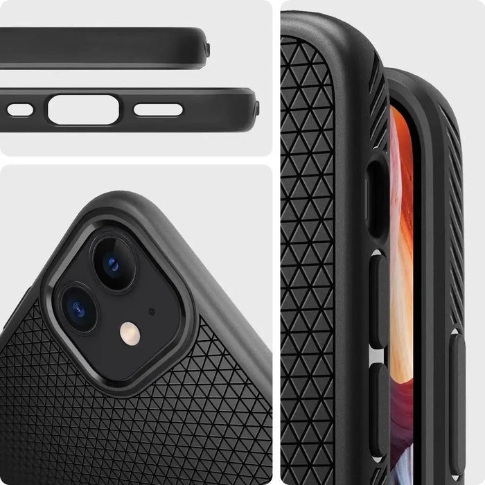 Spigen Liquid Air Case for iPhone 12 mini - Matte Black - Cell phone cases and covers<<<HurtelXML