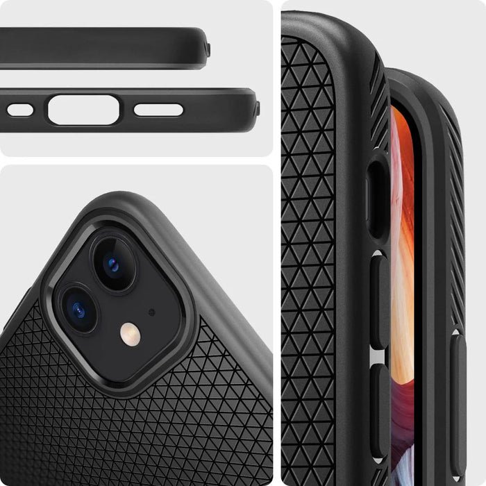 Spigen Liquid Air Case for iPhone 12 mini - Matte Black - Cell phone cases and covers<<<HurtelXML