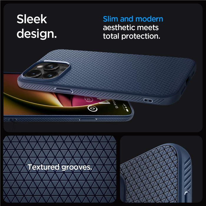Spigen Liquid Air Case for iPhone 15 Pro Max - Blue - Cell phone cases and covers<<<HurtelXML
