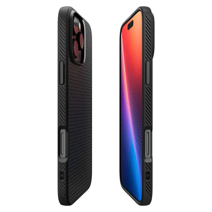 Spigen Liquid Air Case for iPhone 16 Pro Max - Black - Cell phone cases and covers<<<HurtelXML